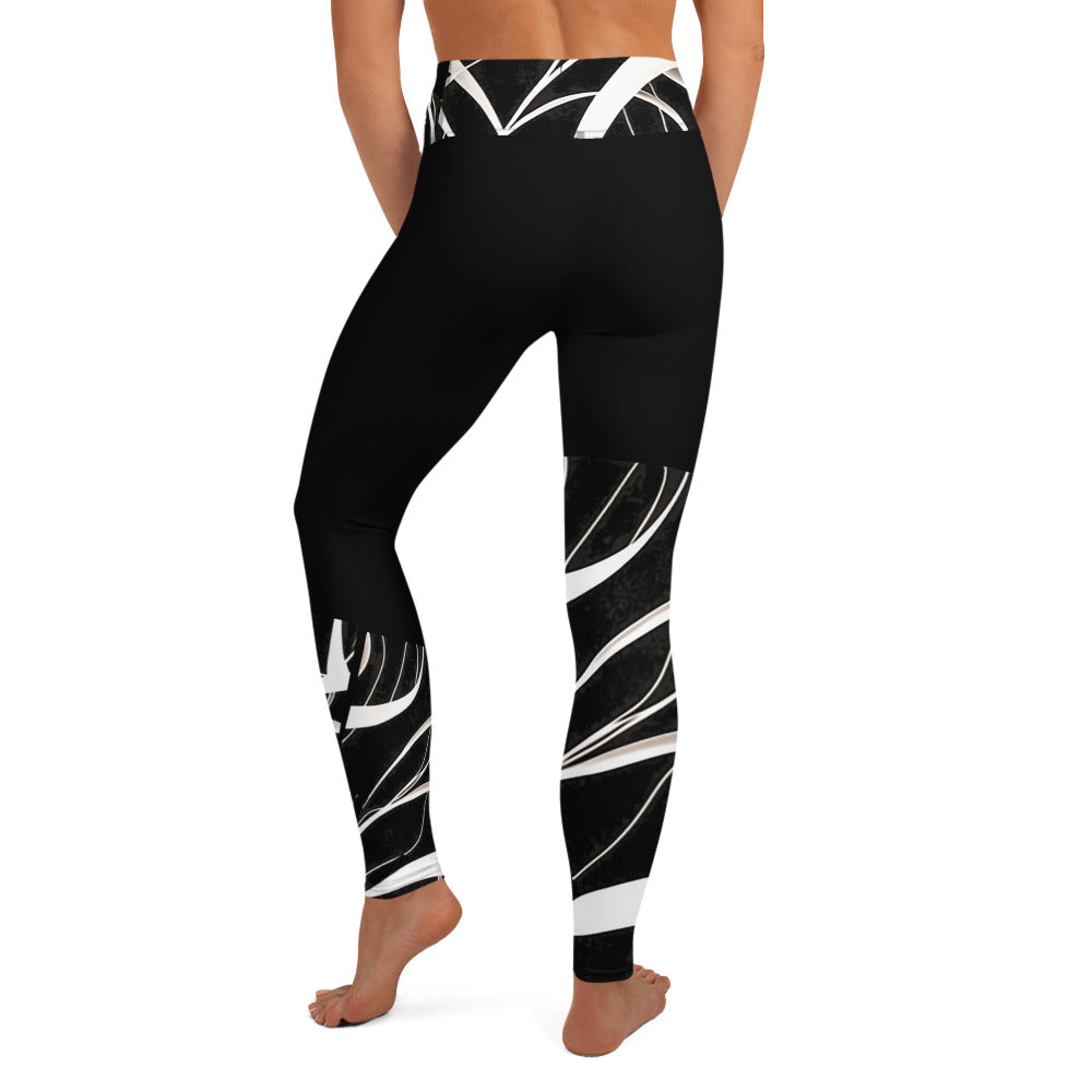 Unique Look Leggings. Gym or Yoga Pants. Abstract Modern Art Streetwear by WickedYo.